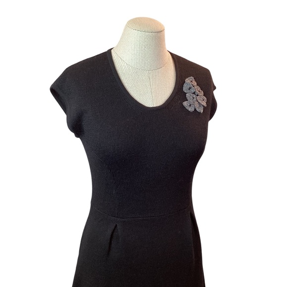 Kuna Baby Alpaca Stretch Knit Sleeveless Dress Black - Picture 6 of 12